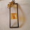 *RESERVED* Vintage Microscope Slide Necklace