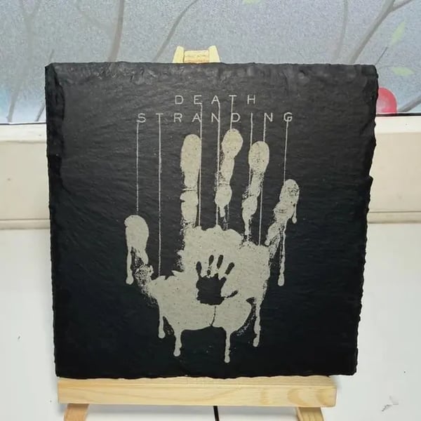 Death Stranding Hand Laser Etched Coaster