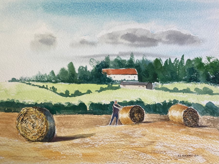 Cherry hill farm 2019 (Pure Original Watercolour)