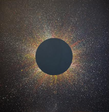 STAR COLOUR 9 - abstract acrylic painting on large canvas