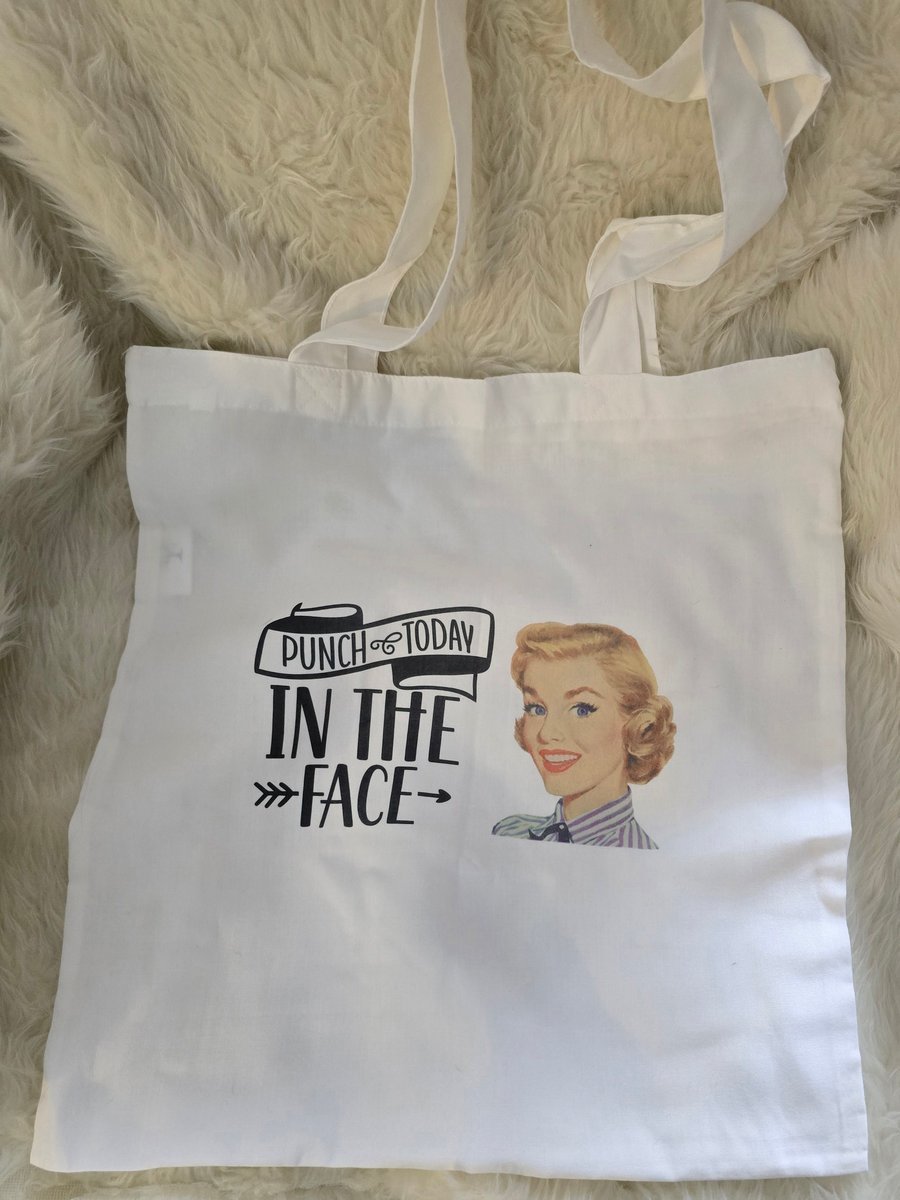 Sassy printed tote bag