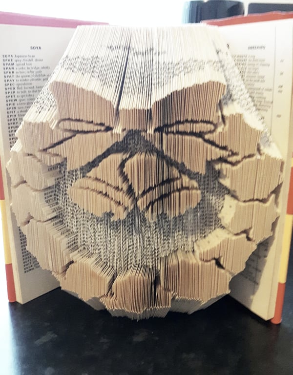 Christmas Wreath COMBI Book Folding Pattern - EMAILED PDF PATTERN