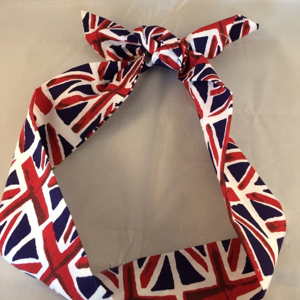 Rockabilly Union Jack  Head band