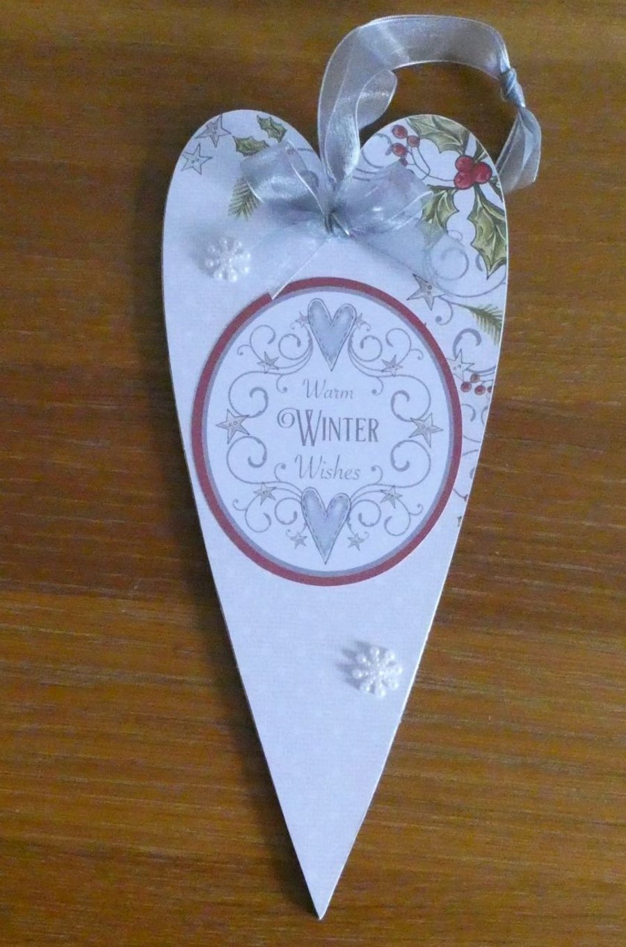 Large Folk Heart Decoration