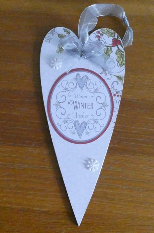 Large Folk Heart Decoration