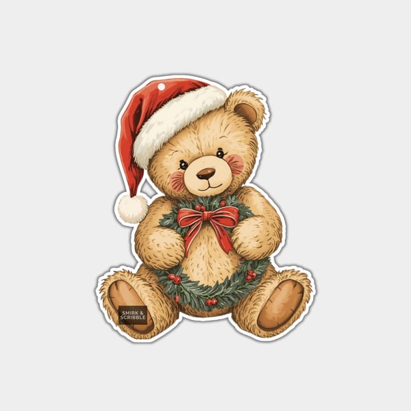 Funny Christmas Gift Tags For Adults, 6pk - Cute Teddy Bear