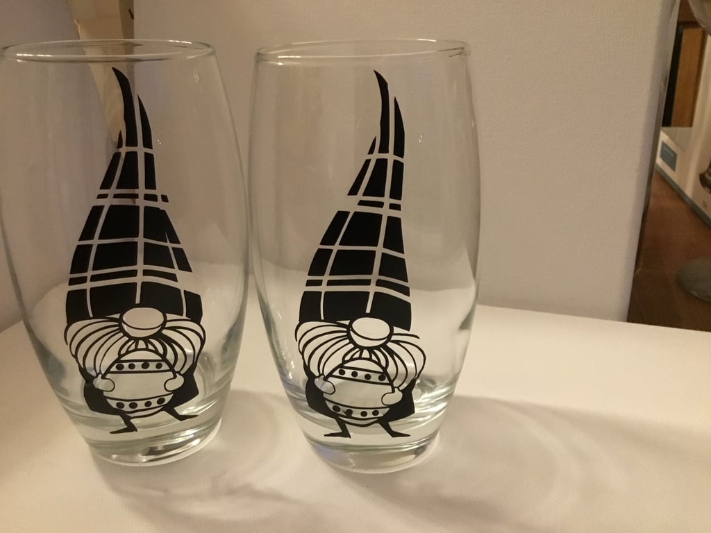 Gonk hi ball glass. Tumbler. Drinking glass. 