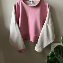  Boyfriend Sweater . Sweatshirt .  Oversized Sweat Top . Sweater . size 14