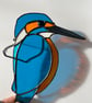 Stained Glass kingfisher - spring bird lover gift  - Image 4