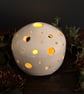 Snow dome tealight holder (with drilled holes) 2