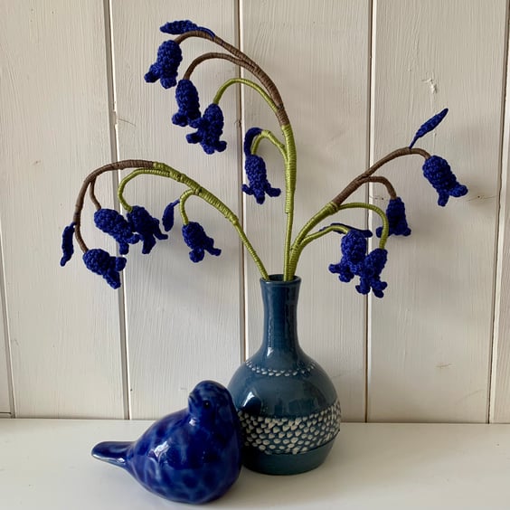 Bluebells,crochet British bluebells. 