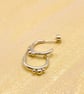 Silver Bubble Hoops  - Image 4