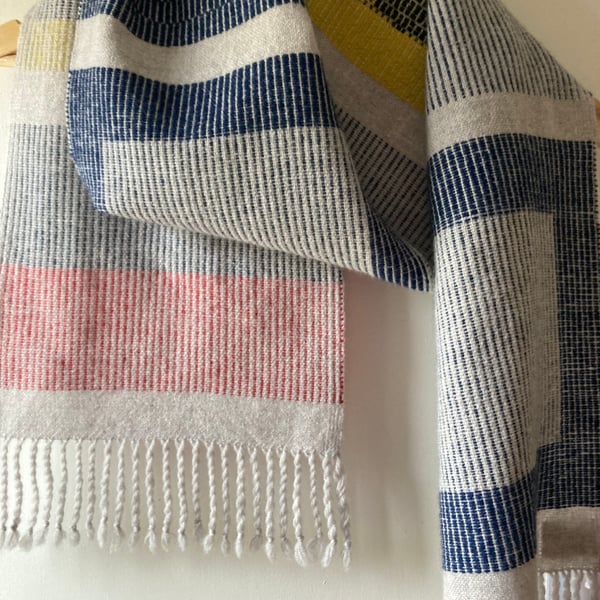 Seaside: Memory Handwoven Lambswool Scarf