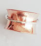 Copper and Sterling Silver Spinner Ring - Image 2