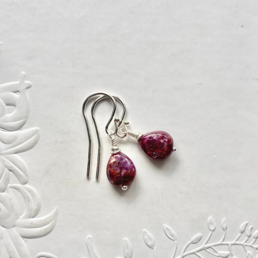Lepidolite earrings