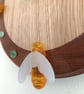 lovely handmade clock with bee feature - Image 3