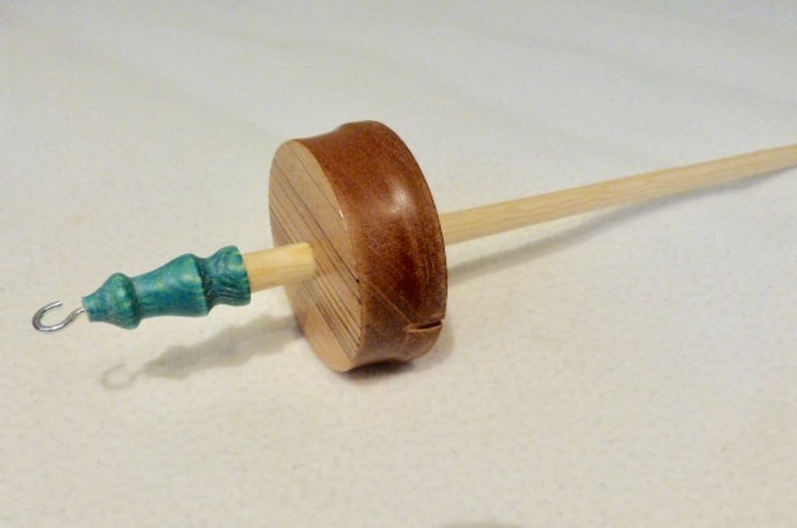 Drop spindle  in mixed hardwood