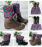 Gift Set - Red Hiking Mitts & Bright Boot Cuffs - Image 9