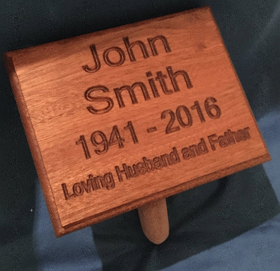 ECO Memorial Marker Memorial Tree Mark personalised Grave Marker Memorial Plaque