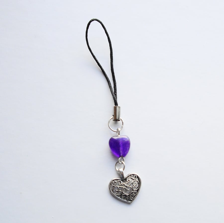 Amethyst Heat Bag or Phone Charm