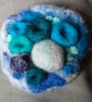 Needle Felted Rockpool Brooch British Wool Beachcomber  - Image 1