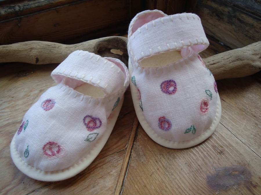 Swirl Flower Baby Shoes