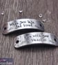 "When your legs get tired run with your Heart" Hand Stamped Trainer Tags - Image 3