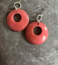 Tagua nut hoop lightweight earrings - Image 2