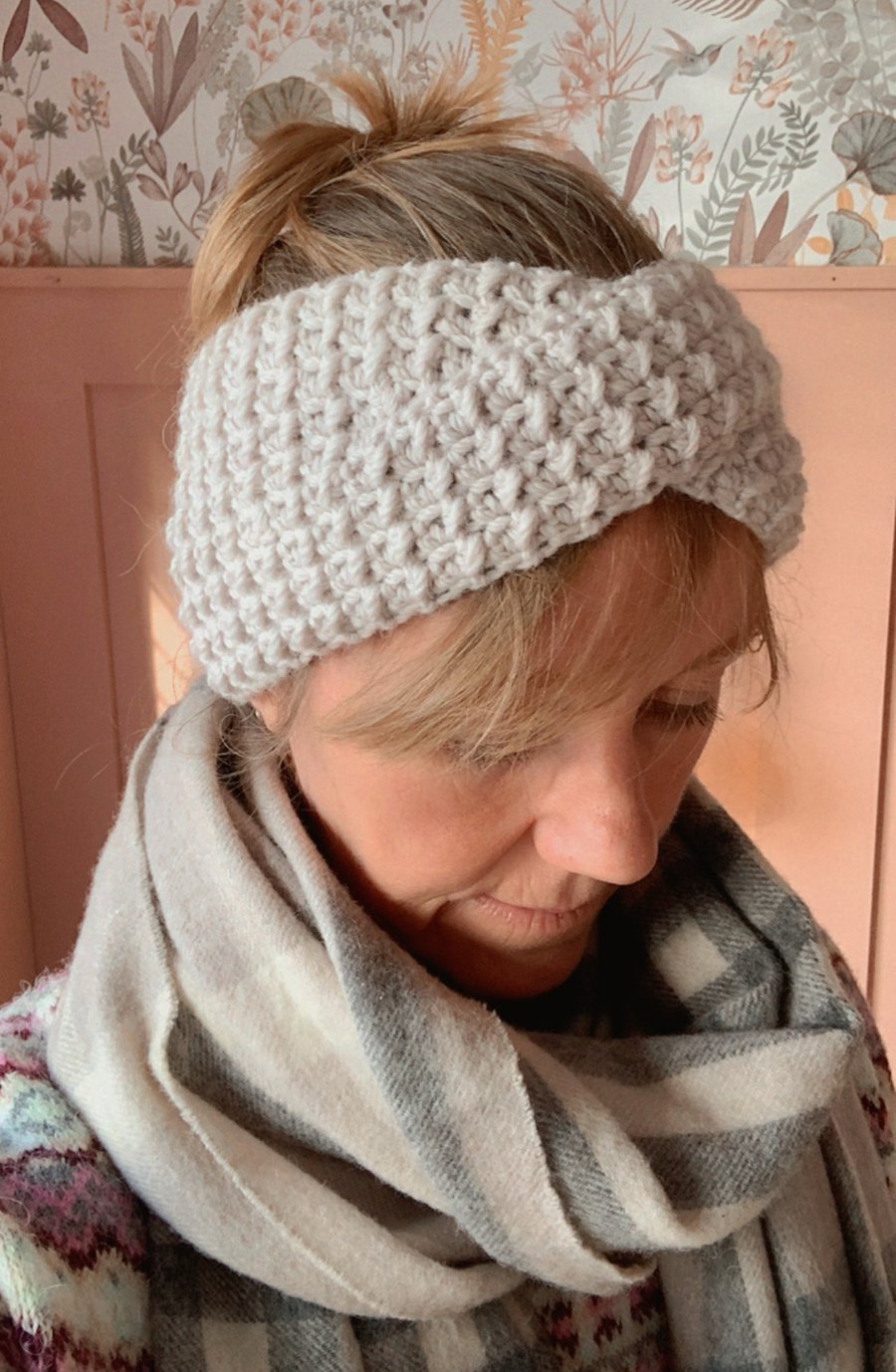 Wool Alpaca Blend Modern Twist Headband Earwarmers