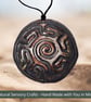 Multisensory finger labyrinth jewellery, Essential oil diffuser necklace red9 - Image 8
