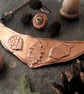 Autumn statement pendant, copper, moss agate, autumnal , botanical - Image 4