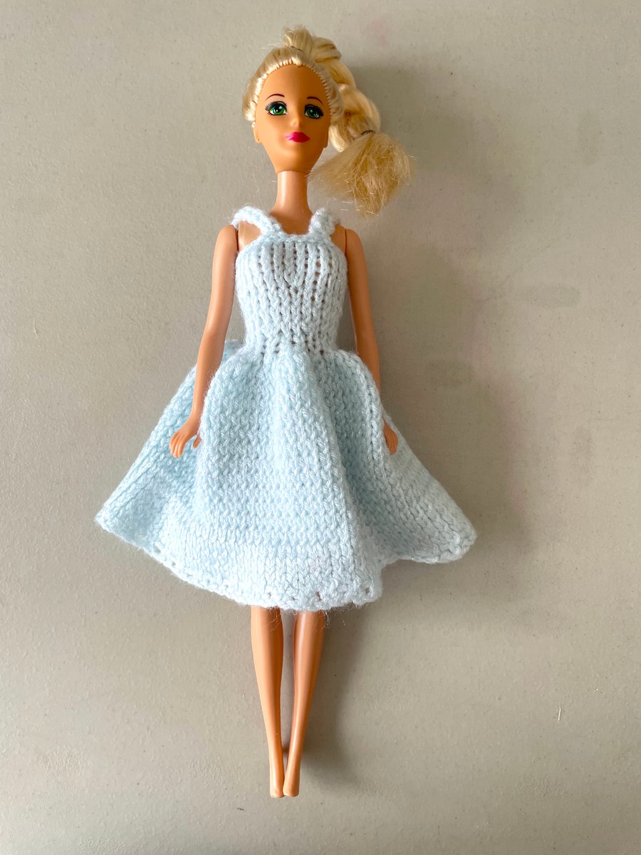 Hand Knitted Doll's Dress for Barbie