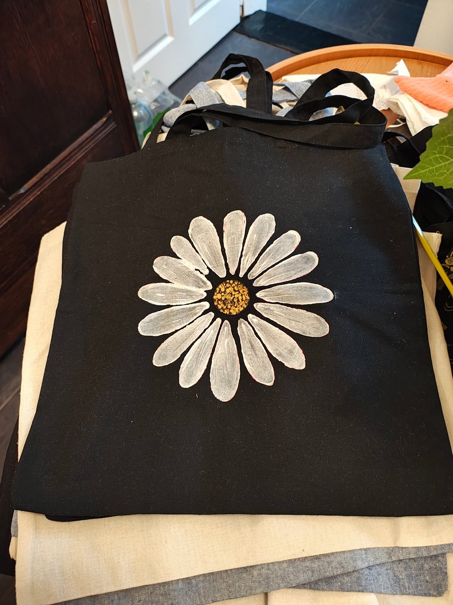 Hand painted tote bags 