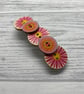 Barrette in pink and red - Image 2