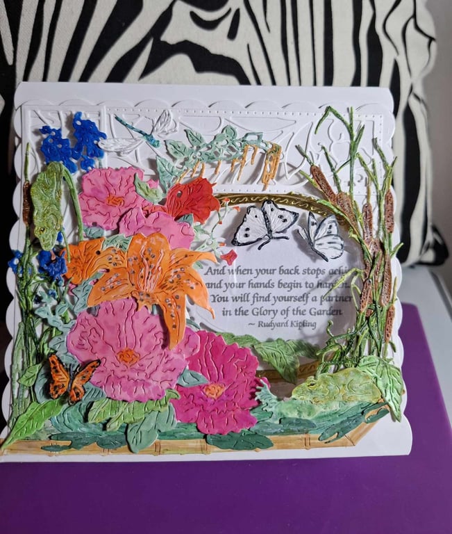 Hand Crafted Decoupage & Mixed Media Tent Cards For All Occasions Free P&P