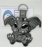 Embroidered Gargoyle Keyring - Image 1