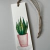Houseplant, snake plant bookmark