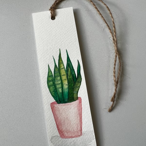 Houseplant, snake plant bookmark