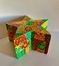 Hand painted wooden star shape box - Image 1
