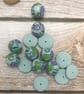 Blue Millefiori Polymer Clay Beads and Spacers - Image 5