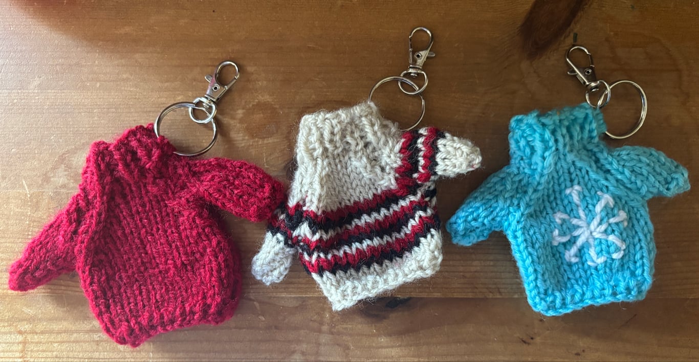Mini jumper bag charm