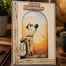 Handmade 3D  Retirement  Card, Keepsake Card, Luxury Departure Card