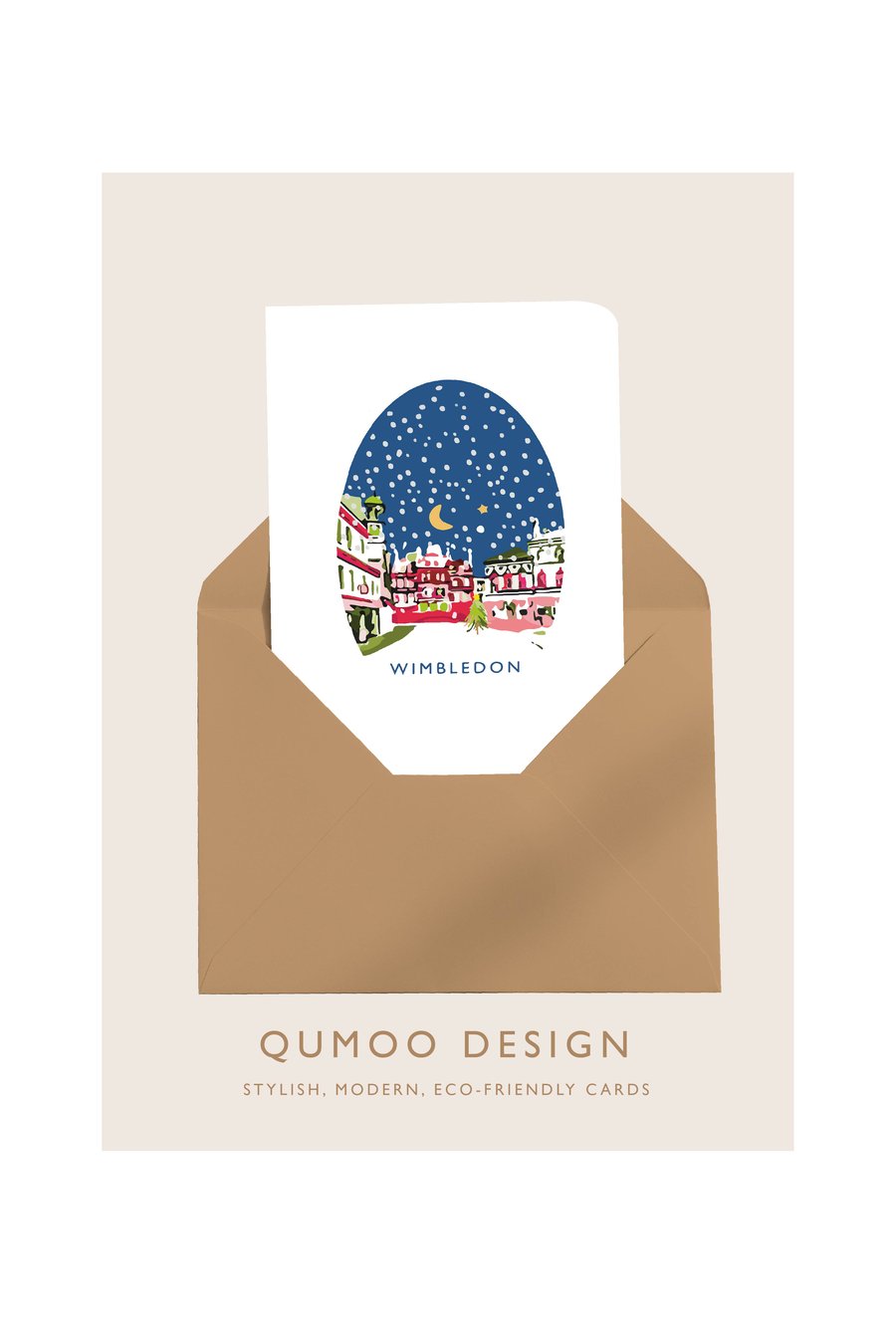 Wimbledon Village Christmas Card (QM 296)