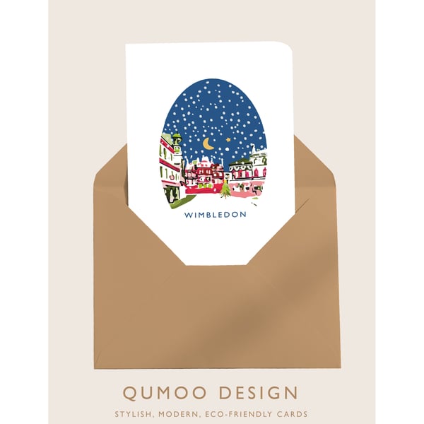 Wimbledon Village Christmas Card (QM 296)
