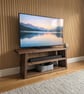 Handmade Rustic Solid Wood TV Stand - Angled Console Table - Reclaimed Timber - Image 2