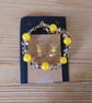 Handmade bracelet and earring set