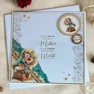 Large Luxury Card for Mum Perfect for a Birthday or Mother’s Day.