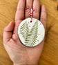 Set of 5 Christmas tree decorations, festive wooden ornaments, baubles or tags - Image 3