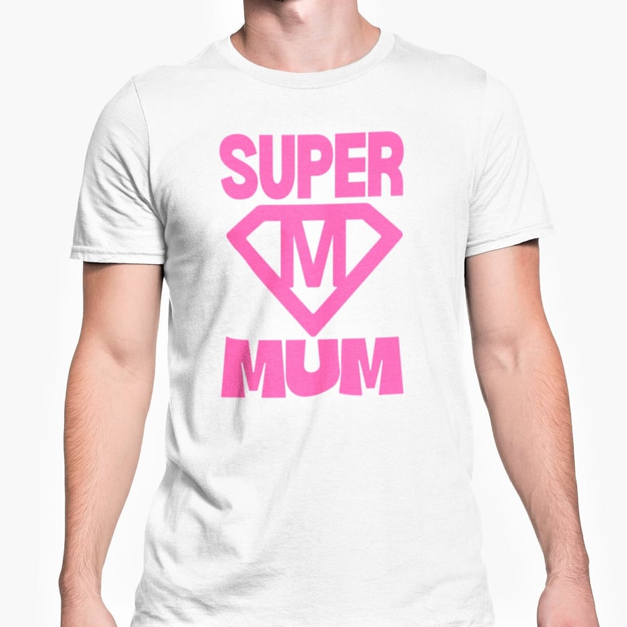 Super Mum T Shirt Novelty Funny Mum Top Mother'... - Folksy