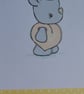 Rhino Dressed As A Peach Blank Card - Image 5